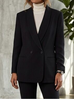 Lord & Taylor women’s Blazer 100% wool size 10 in black